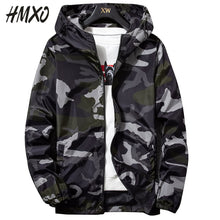 Load image into Gallery viewer, HMXO 2020 New Spring Fashion Men's Camouflage Casual Hooded jacket Streetwear Style Male Hooded Coats Men Clothing Size M-5XL