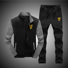 Load image into Gallery viewer, Fashion Men Sets 2019 Autumn Winter Sporting Suit Sweatshirt +Sweatpants Mens Clothing 2 Pieces Sets Slim Tracksuit Asian Size
